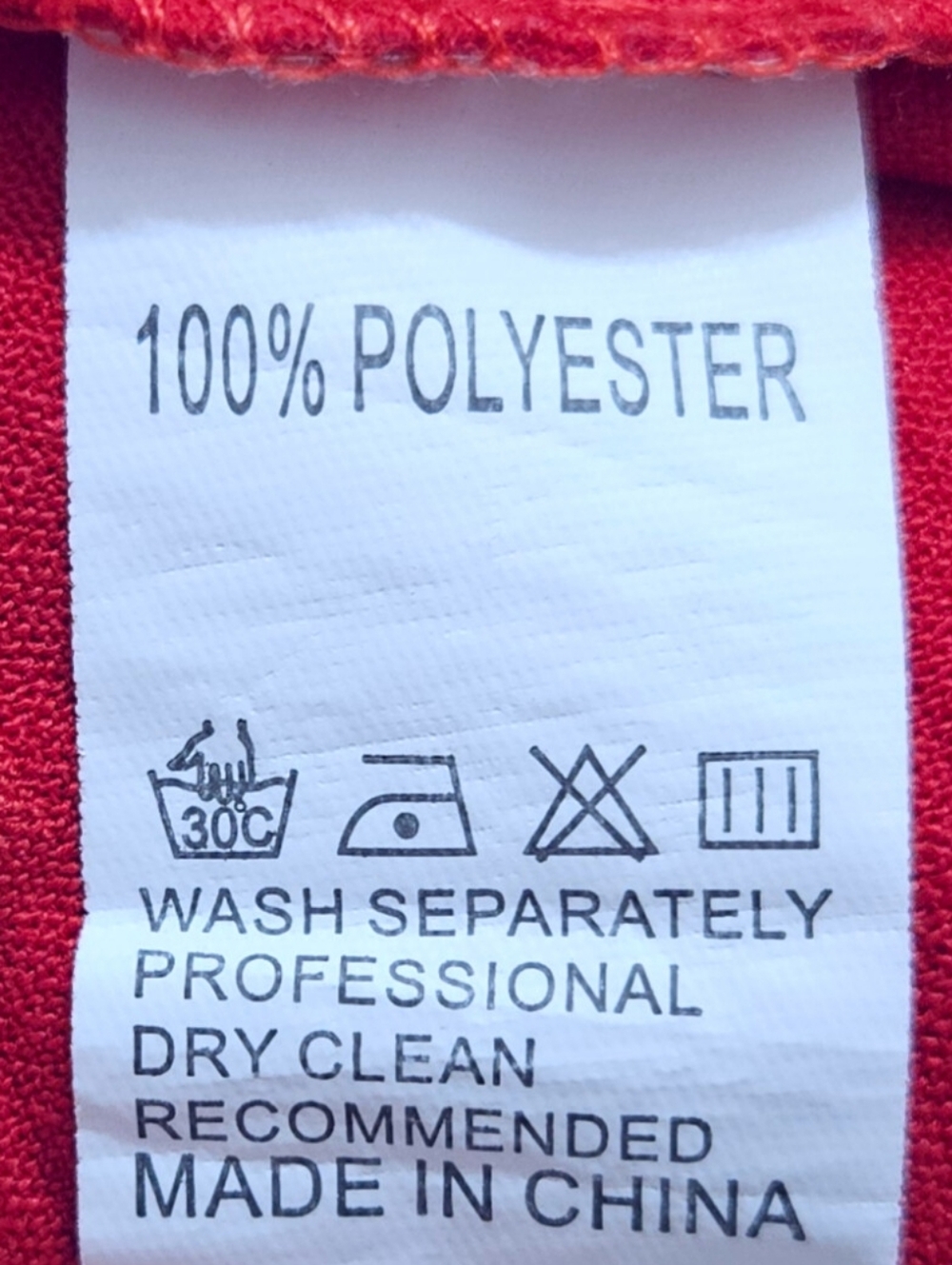Red Textured Dots Scoop Neck Open Back Ruffle Bubble Sleeve Hi-Lo Dress Large - Picture 7 of 7
